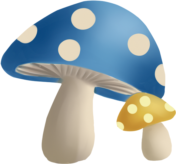 Beautiful Cute Mushrooms Cartoon Mushroom Free Clipart - Shiitake - Png Download (1734x1506), Png Download