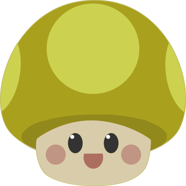 Mushroom Icon Cartoon - Mushrooms Clipart Cute Png Transparent Png (600x600), Png Download