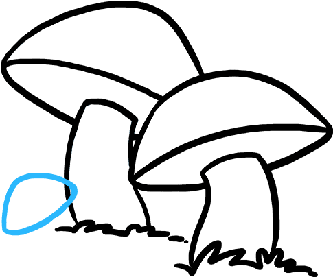 How To Draw A Mushroom - Easy Drawing Of Mushroom Clipart (680x678), Png Download