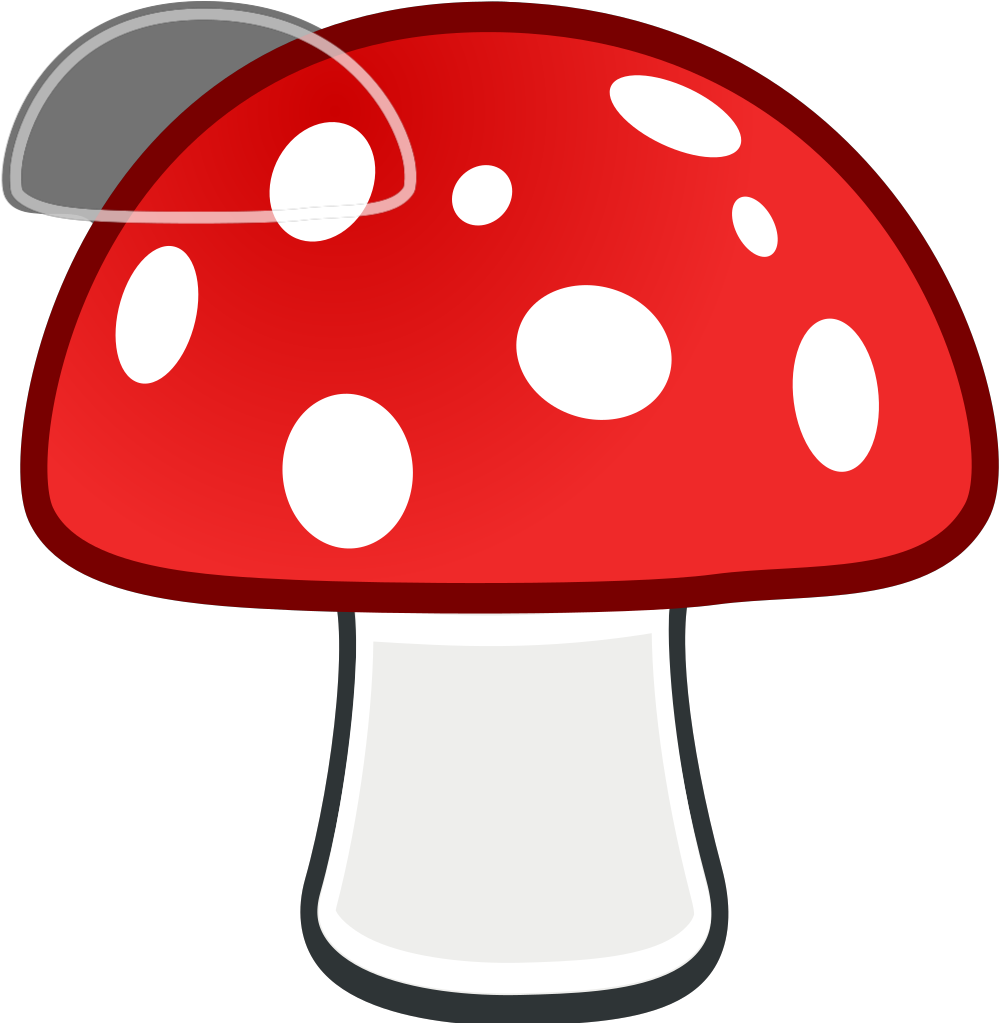 Blue Mushroom House Svg Clip Arts - Clip Art Cendawan - Png Download (1024x1024), Png Download