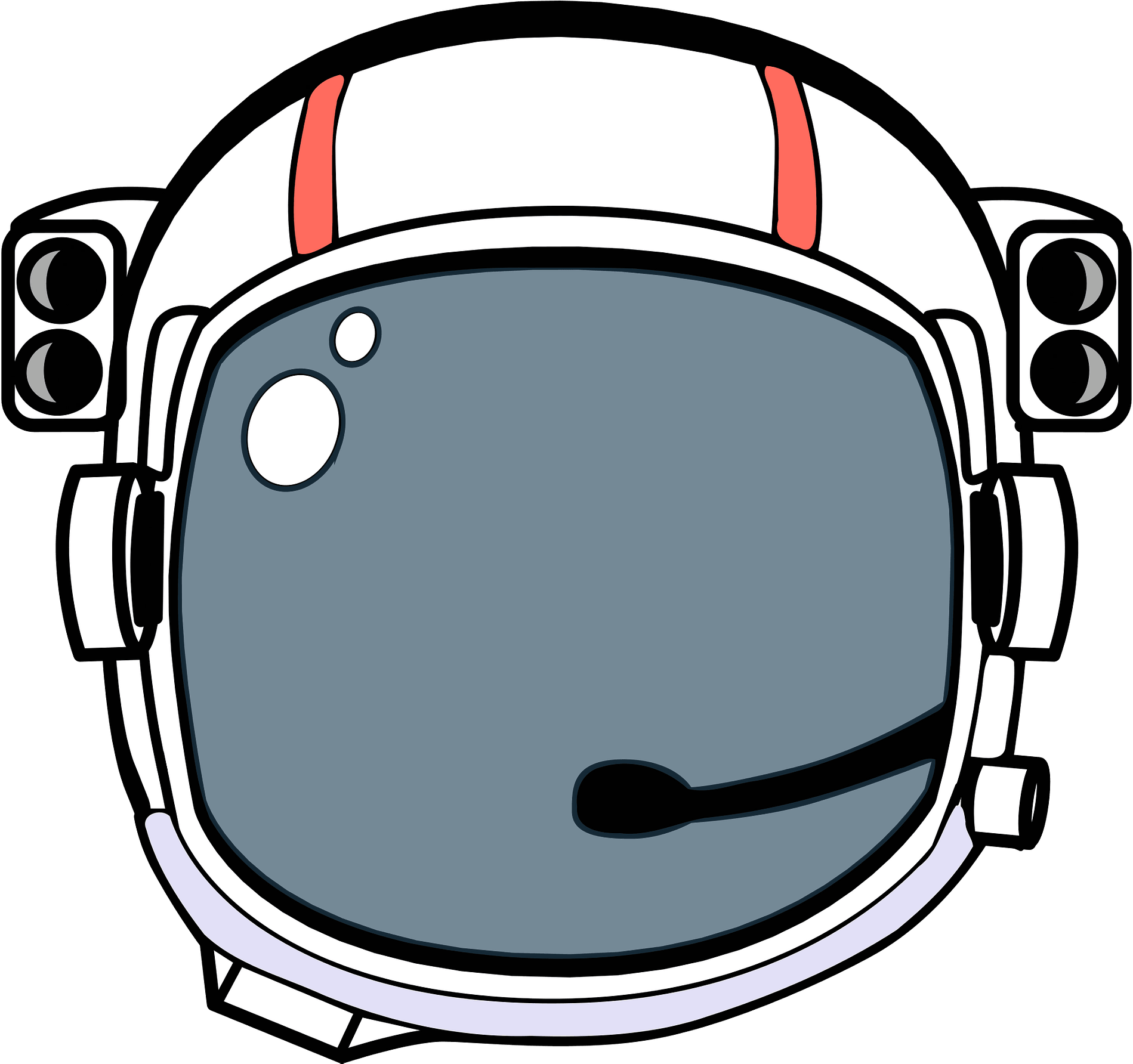 Astronaut Helmet Clipart - Png Download (1920x1783), Png Download