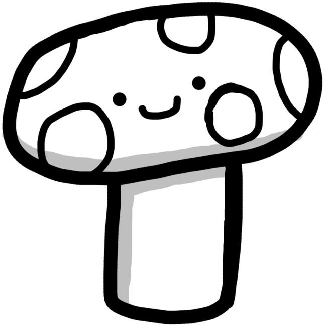 Transparent Cute Mushroom Clipart - Cute Mushroom Cartoon - Png Download (645x649), Png Download