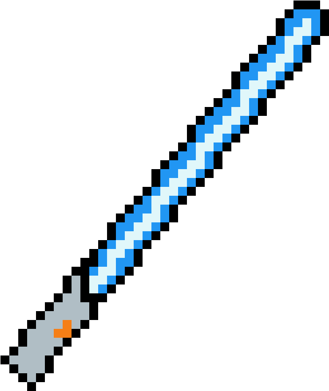 Purple Lightsaber Pixel Art Clipart (1152x1152), Png Download