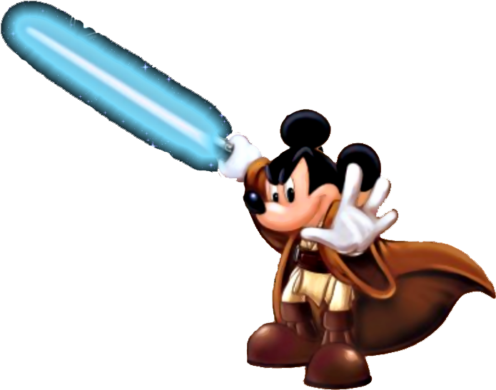 Mickey Mouse Star Wars Clipart 2 By Dalton - Mickey Star Wars Clip Art - Png Download (695x547), Png Download