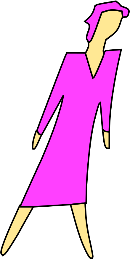 Cartoon Lady Walking Svg Clip Arts - Png Download (1024x1024), Png Download