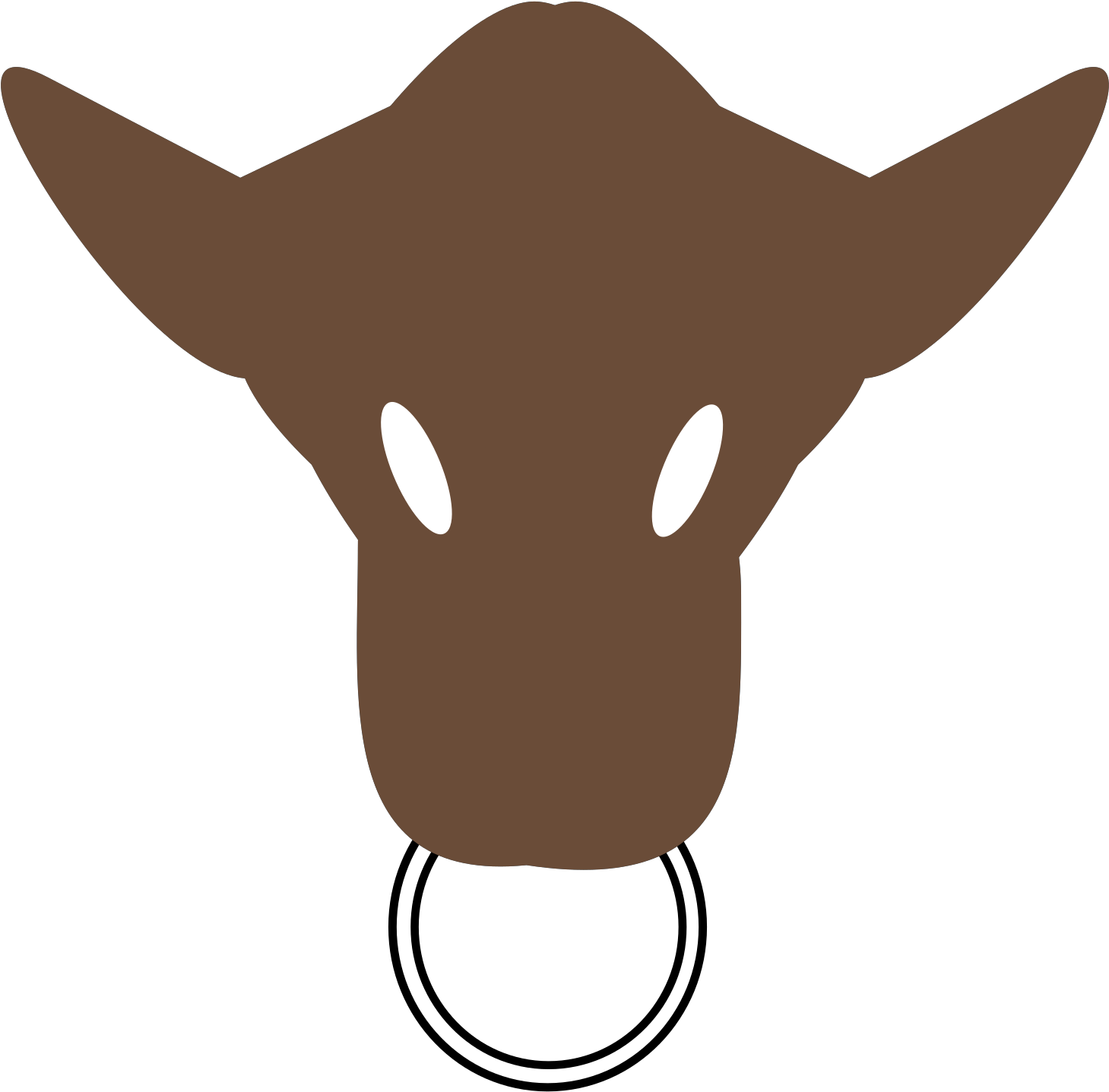 Bull Head Silhouette - Silhouette Bull Head Bull Clipart (800x790), Png Download
