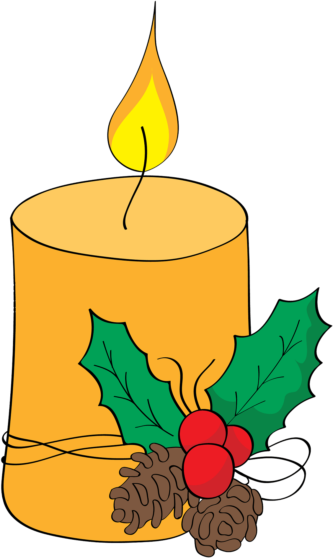 Christmas Candle Clipart - Png Download (1920x1920), Png Download