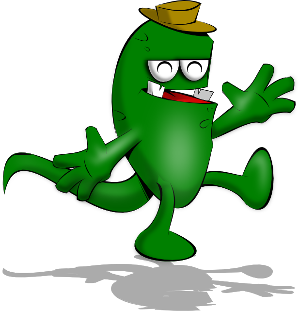 Happy - Monster - Clipart - Cartoon - Png Download (617x641), Png Download