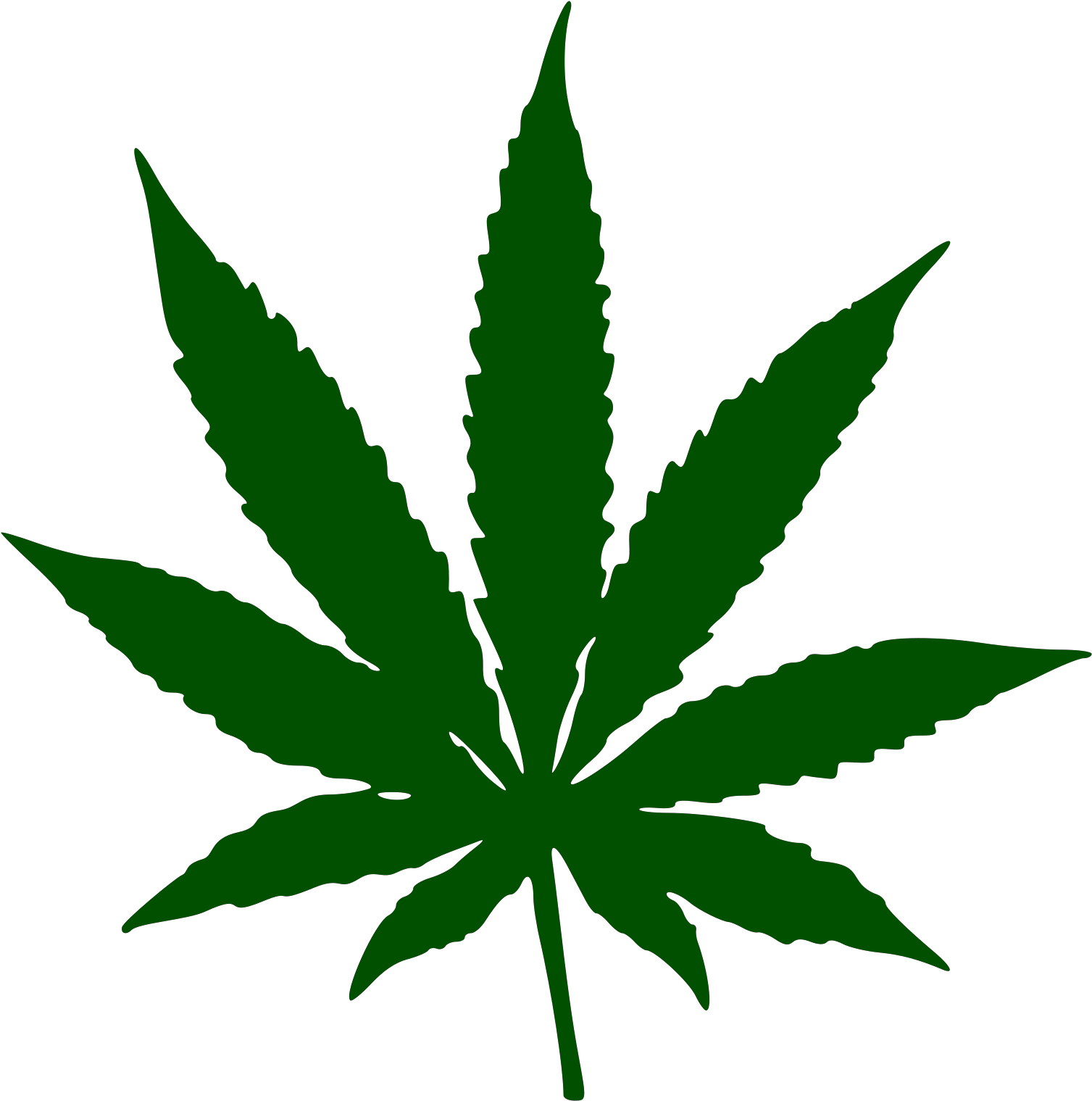 Orange Marijuana Leaf Clipart (1600x1600), Png Download