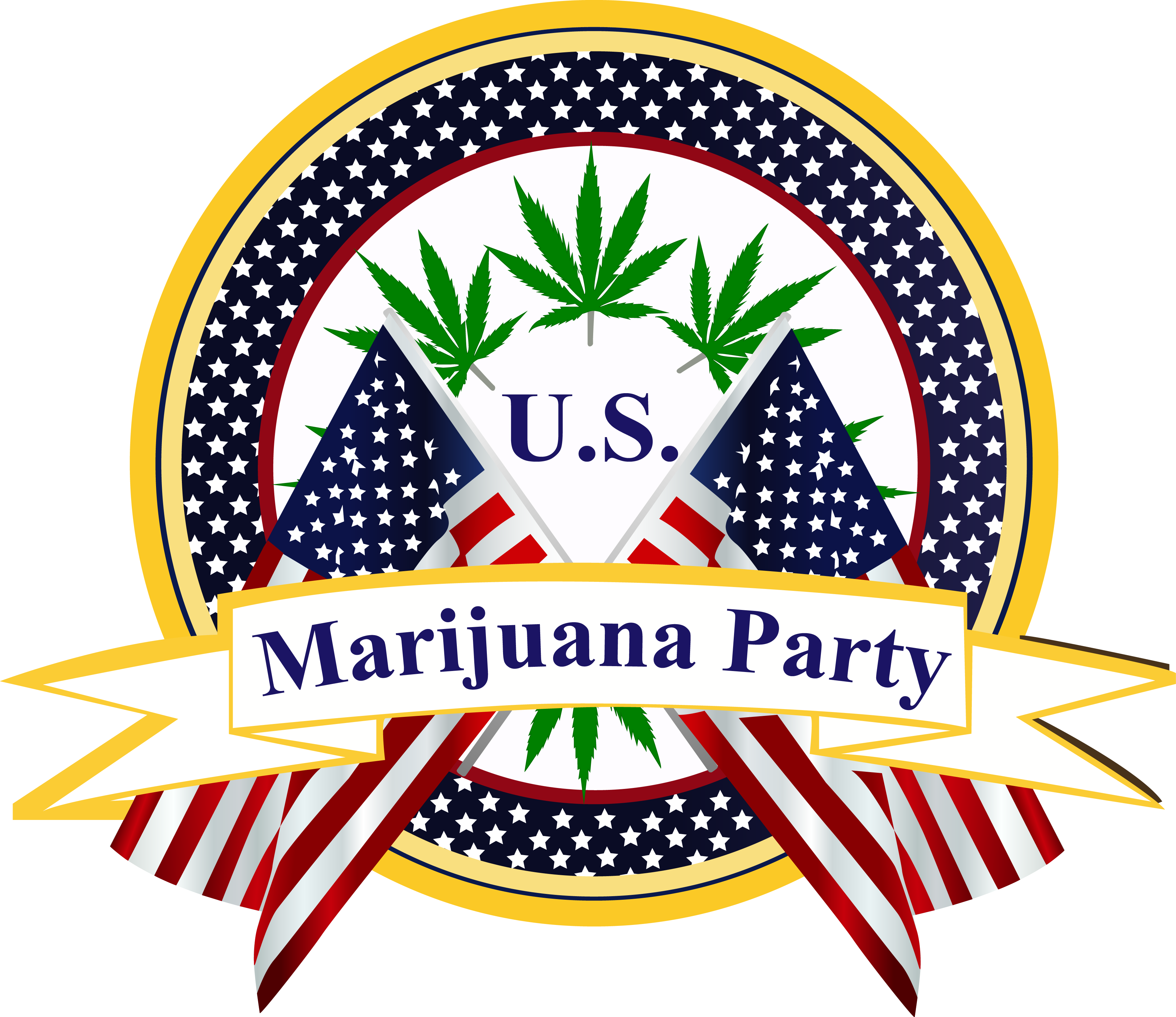 Us Marijuana Party, Hd Png Download - Us Marijuana Party Clipart (3640x3148), Png Download