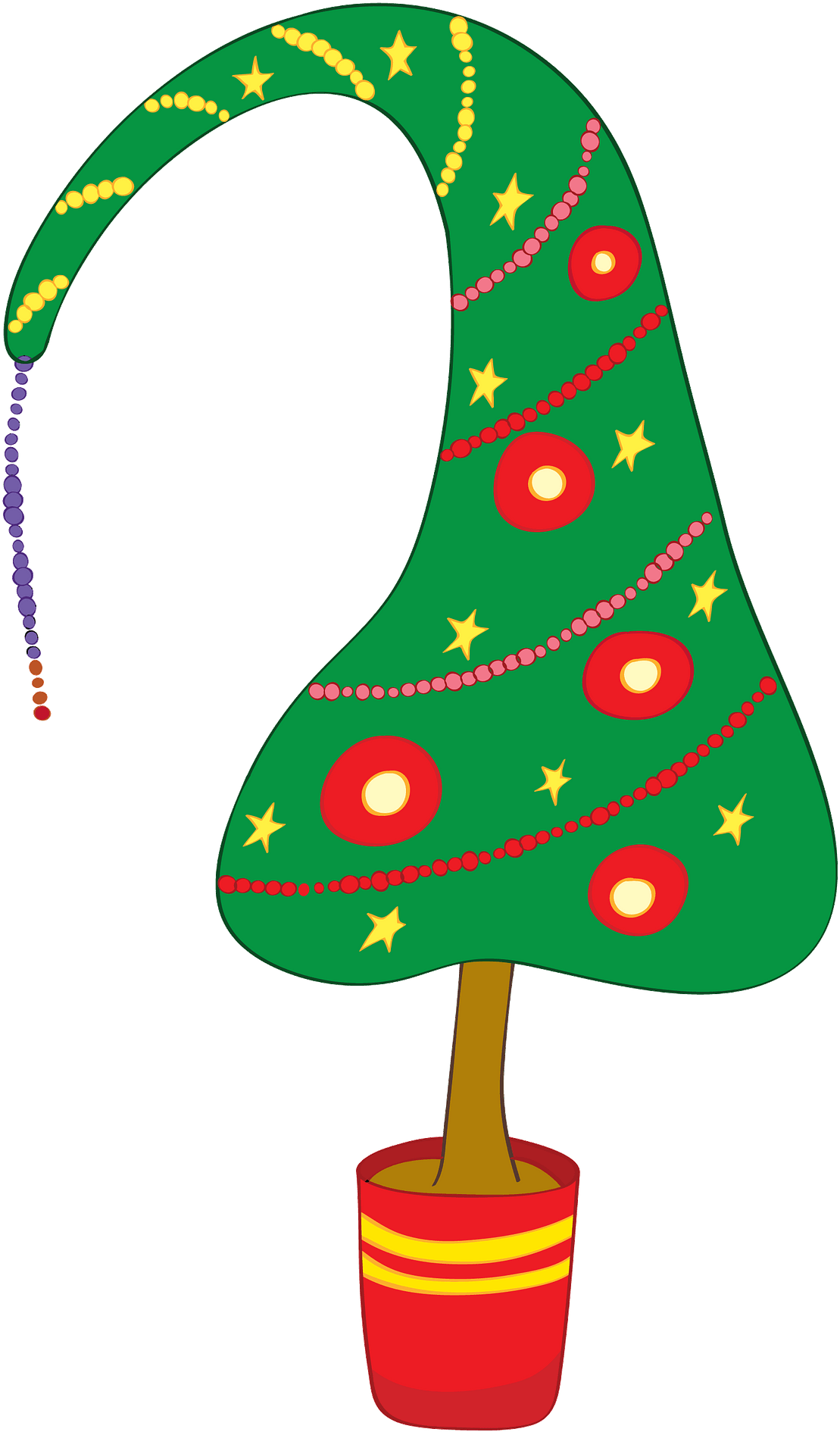 Funny Christmas Tree Clipart - Png Download (1920x1920), Png Download