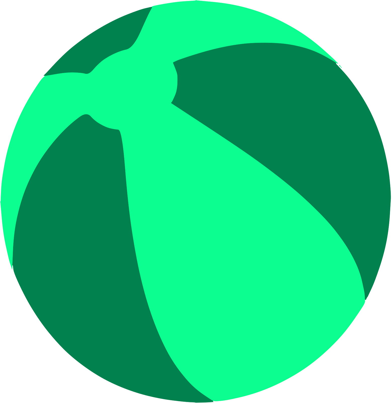 Green Beach Ball Clipart - Png Download (1600x1600), Png Download