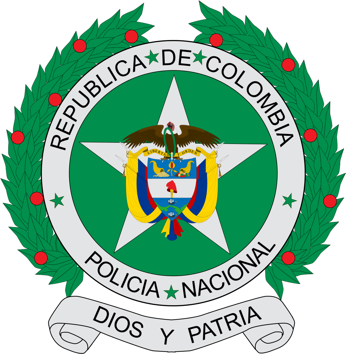 Paramilitary Police Cliparts - Colombian National Police - Png Download (1200x1200), Png Download