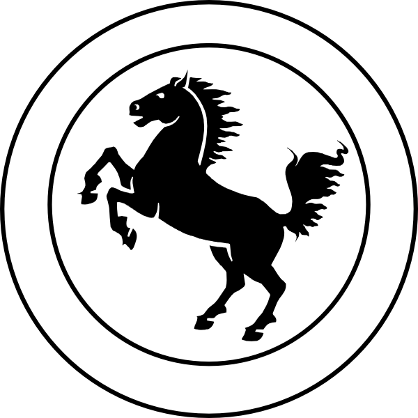 Gat Colts Badge Clip Art - Horse For Coat Of Arms - Png Download (600x600), Png Download