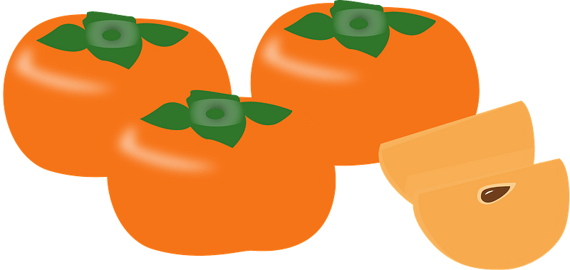 Food Fruit Persimmon Clipart - Tomato - Png Download (800x380), Png Download