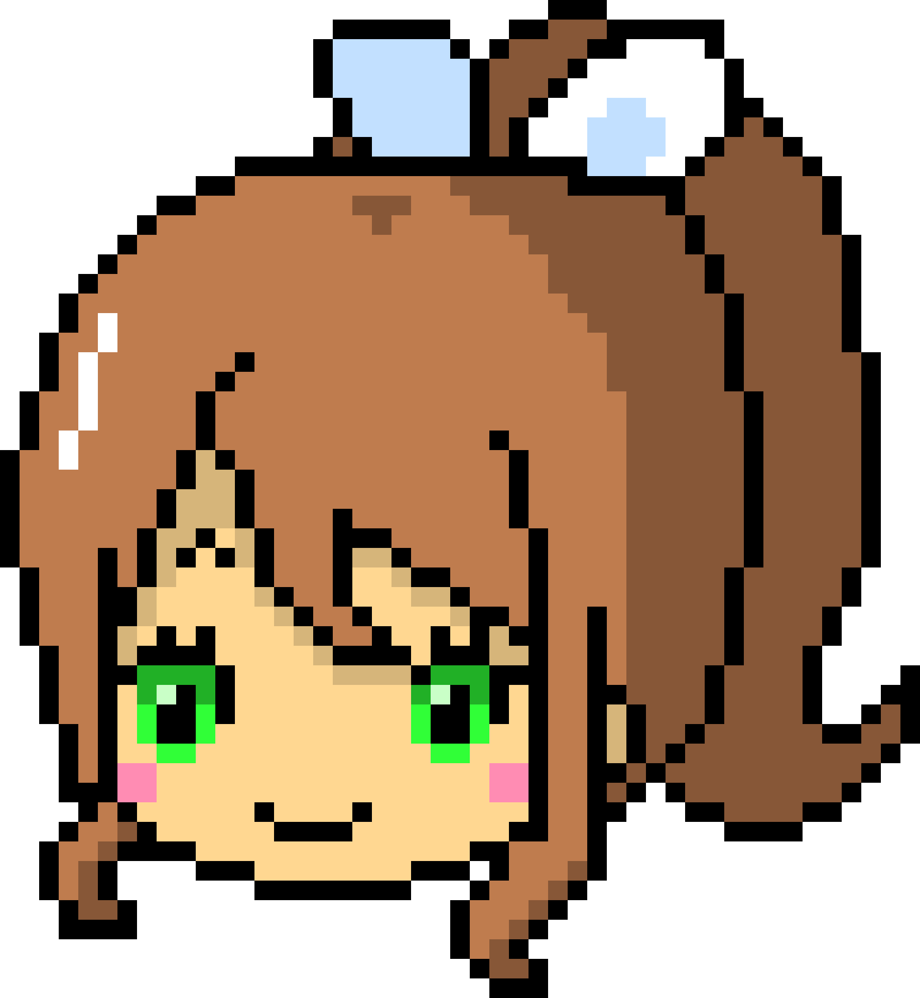 Food Ice Cream Pixel Art Clipart , Png Download - Minecraft Monika Pixel Art Transparent Png (1880x2040), Png Download