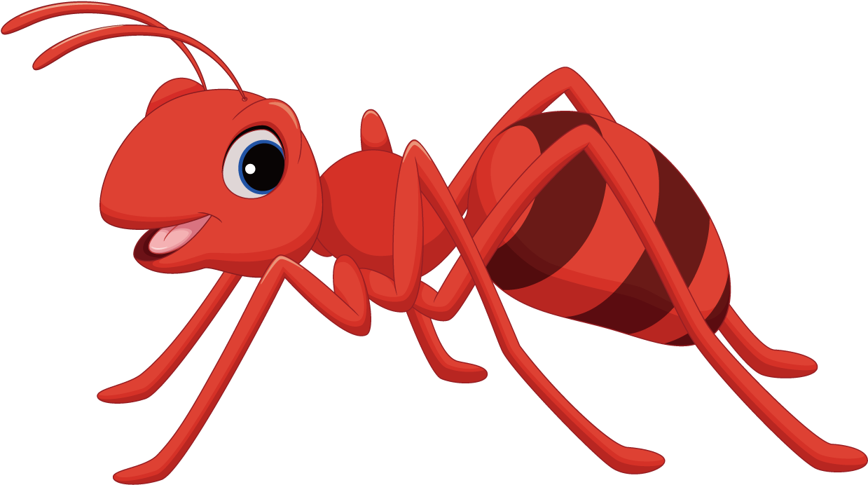 Ant Cartoon Clip Art Transprent Png Free - Ant Clipart Transparent Png (1239x692), Png Download