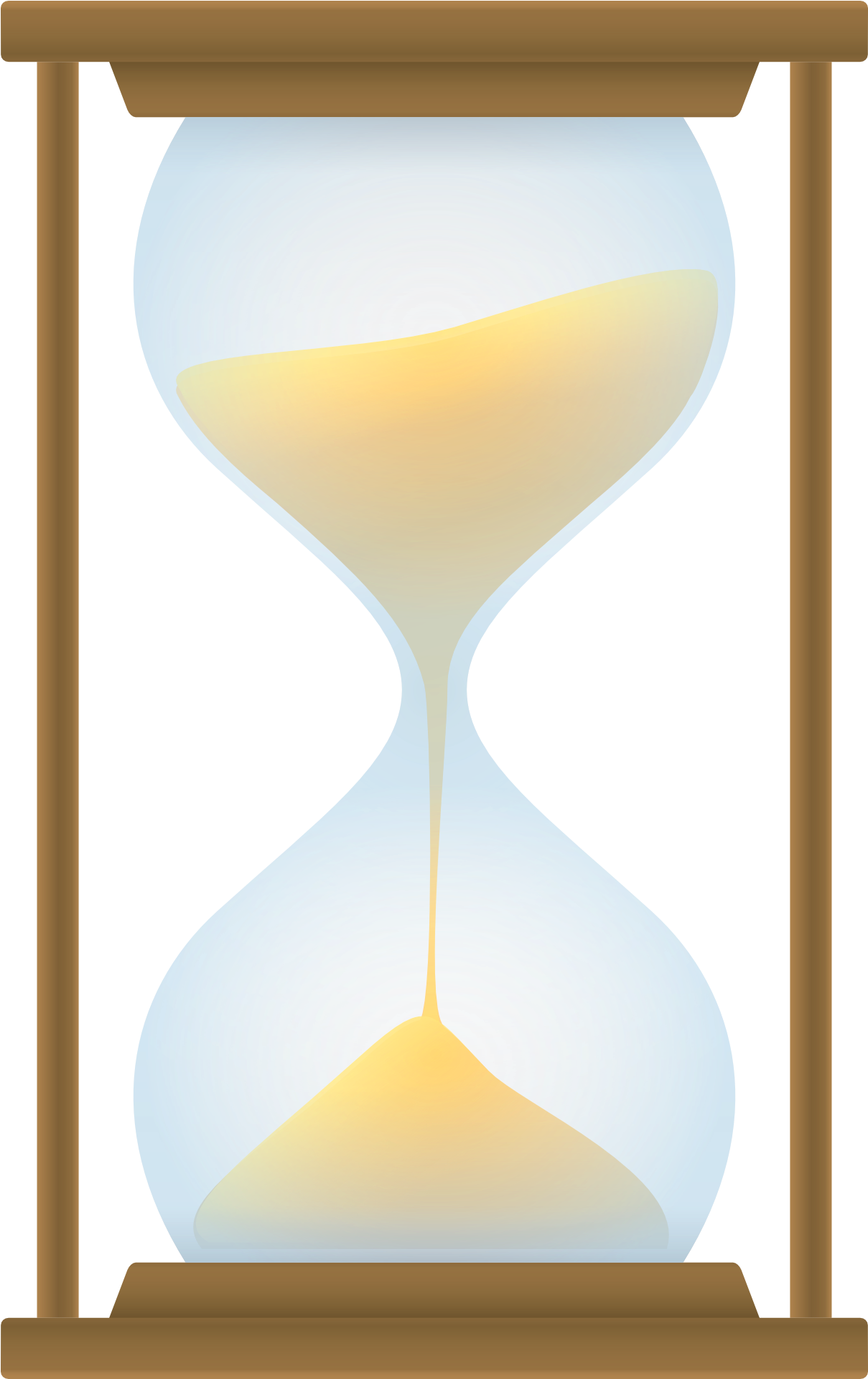 Hourglass Clipart Sand Clock, Hourglass Sand Clock - Clipart Hour Glass Png Transparent Png (1300x2000), Png Download