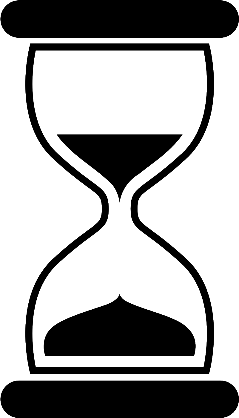 Black Hourglass - Hourglass Png Clipart (920x1644), Png Download