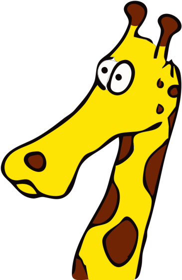 Baby Giraffe Clip Art Black And White - Png Download (566x800), Png Download