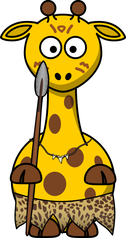 Giraffe Wild - Giraffe Animals Picture Cartoon Clipart (426x800), Png Download
