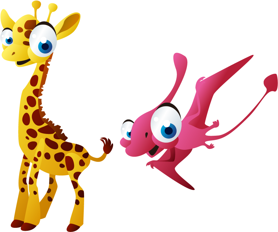 Transparent Giraffe Cartoon Png - Giraffe Clipart (929x776), Png Download