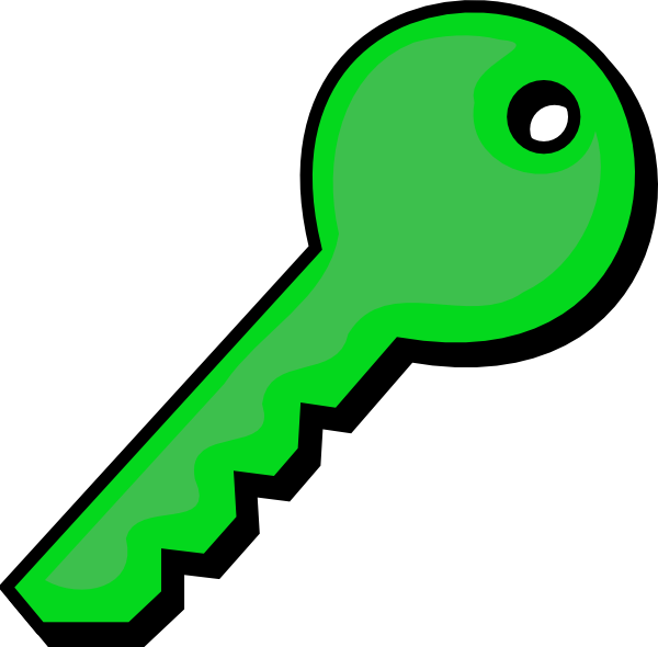 Green Key Clipart - Png Download (600x590), Png Download