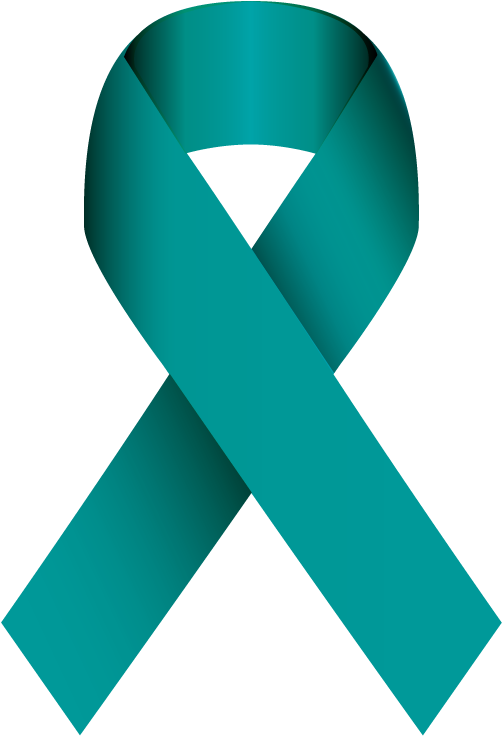 Teal Ribbon Clipart - Sexual Assault Ribbon - Png Download (612x792), Png Download