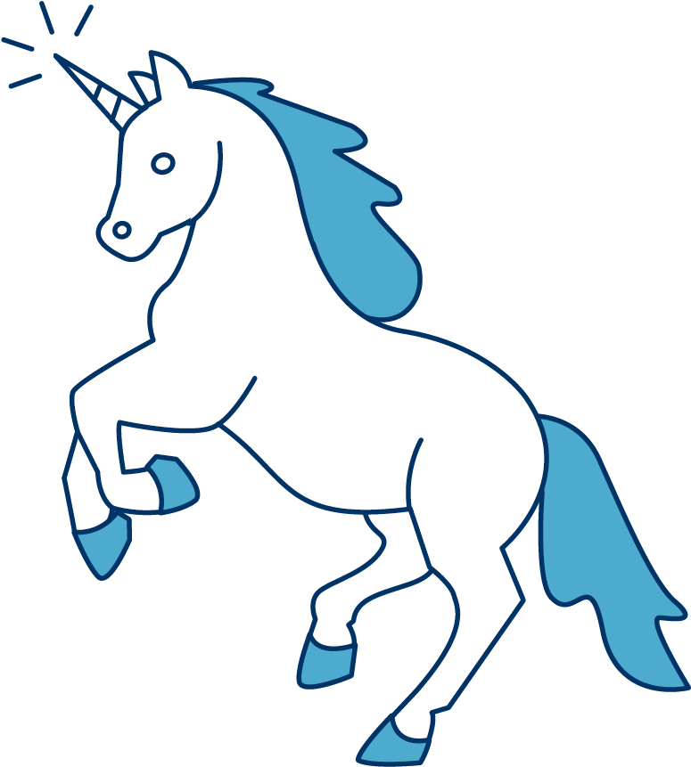Unicorns Fintech Clipart (874x980), Png Download