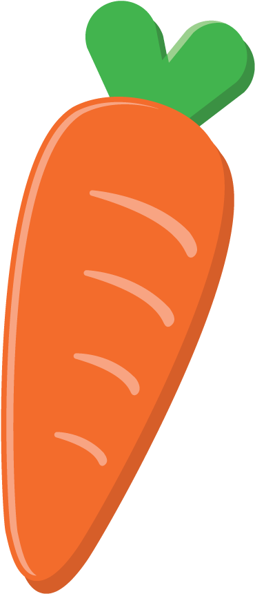 Svg Royalty Free Library Carrot Clipart Veggie , Png Transparent Png (370x860), Png Download