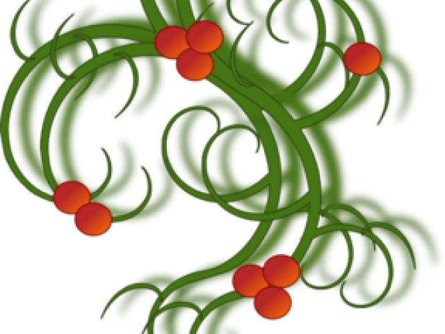 Christmas Swirls Clipart (640x480), Png Download