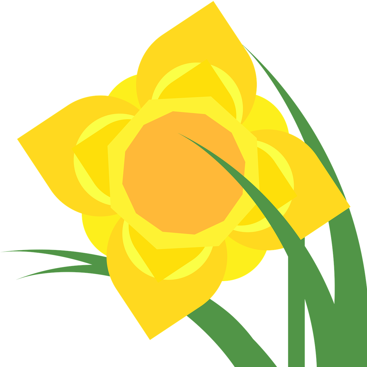 Transparent Plant Clip Art - Penblwydd Hapus!: Welsh Happy Birthday - Daffodil Rugby - Png Download (1242x1239), Png Download