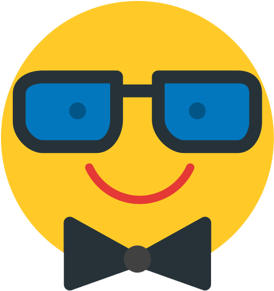 Cool Whatsapp Hipster Emoji Png Clipart Transparent Png (627x753), Png Download