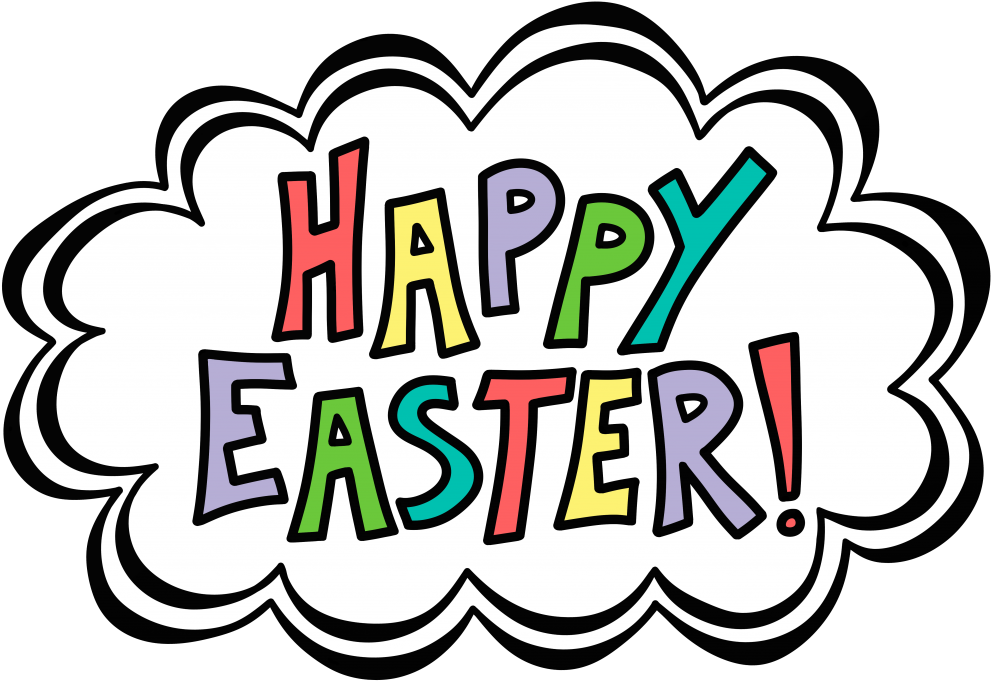 Transparent Background Happy Easter Clipart - Png Download (1024x703), Png Download