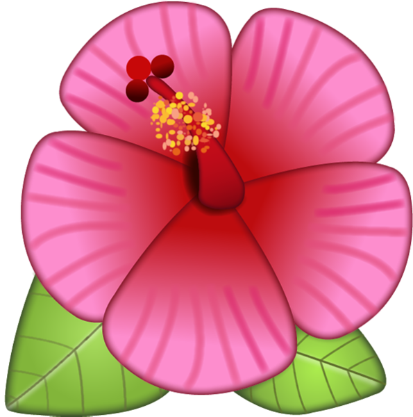 Emoji Clipart Flower Clip Pink Flower Cartoon Clipart - Transparent Background Flower Emoji - Png Download (595x600), Png Download
