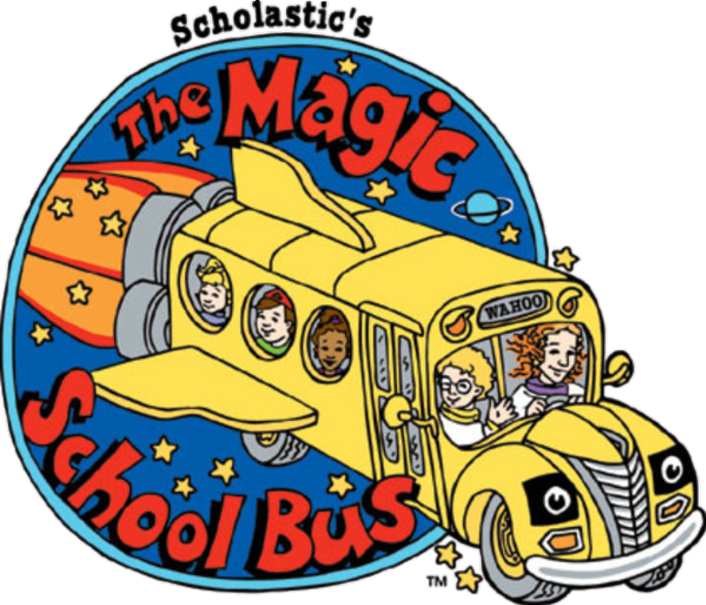 Transparent School Bus Clip Art - Magic School Bus 90s - Png Download (1024x878), Png Download