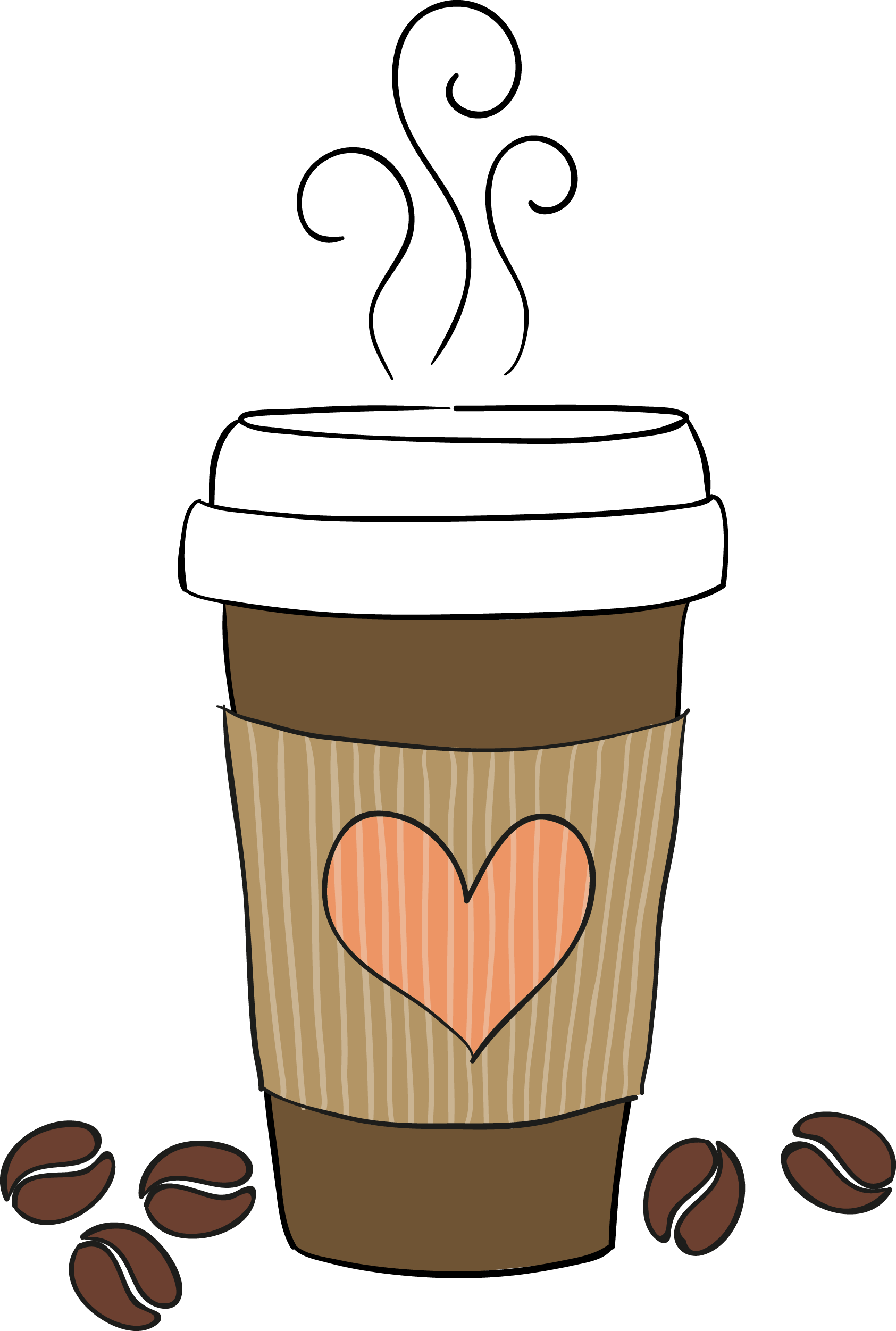 Coffee Tea Cocktail Cafe Breakfast - Coffee Cartoon Png Clipart (1685x2503), Png Download
