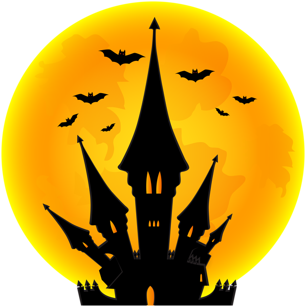 Halloween Haunted House Png - Halloween Png Clipart (598x600), Png Download
