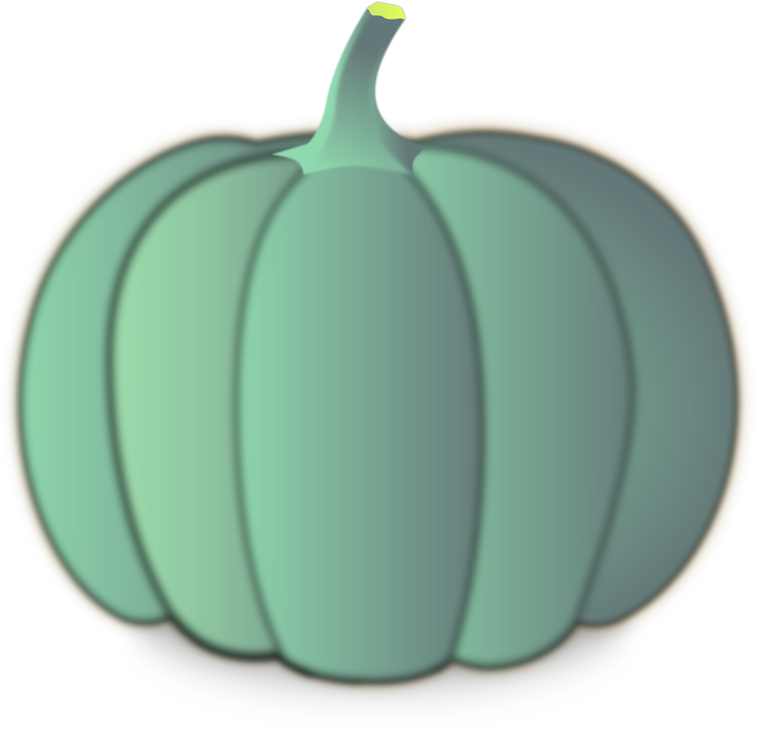 Free Green Pumpkin Cliparts, Download Free Clip Art, - Green Pumpkin Clipart - Png Download (2482x2400), Png Download