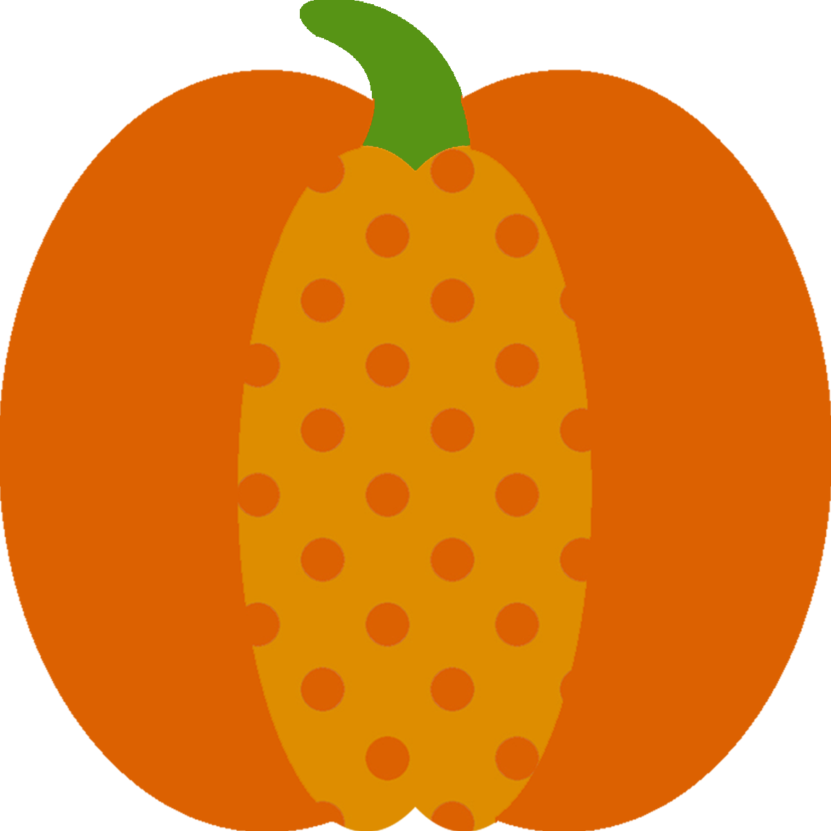 20 Awesome Polka Dot Pumpkin Clip Art 1st Birthday - Pumpkin Clipart Polka Dot - Png Download (1200x1200), Png Download