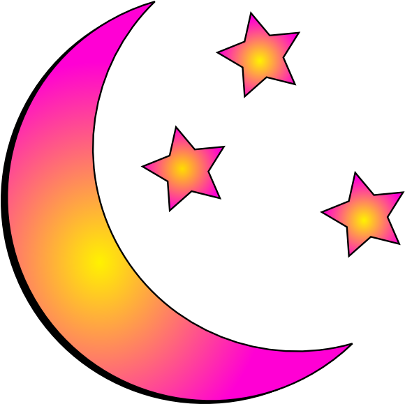 Blue Star Transparent Moon Star Clipart (600x578), Png Download
