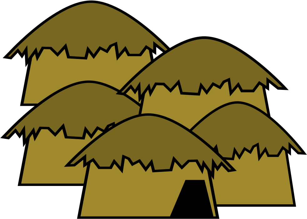 Huts Big Image Png - Vector Mud Hut Transparent Clipart (2400x3394), Png Download