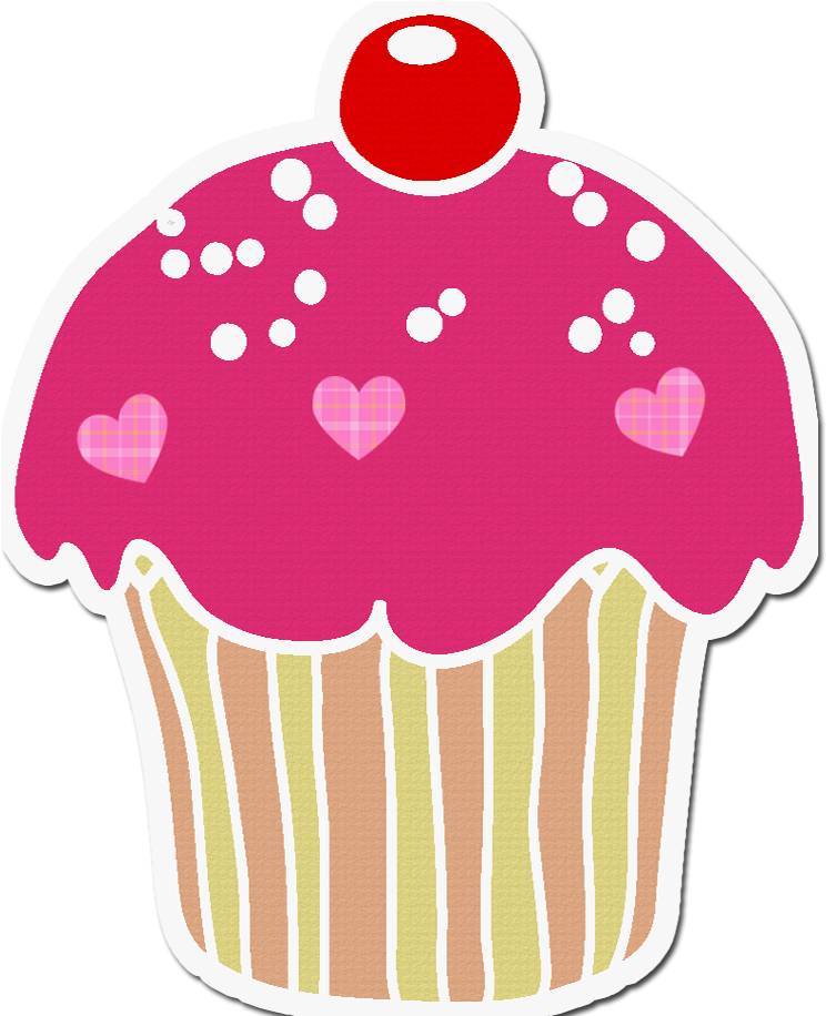 Transparent May Clipart - Cupcakes Mother Day Clipart - Png Download (744x916), Png Download