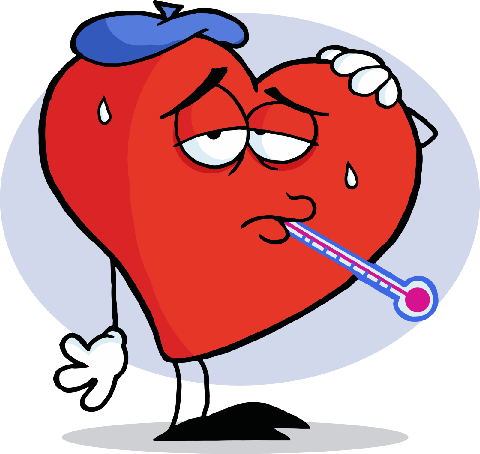 Clipart Heart Attack Animated - Unhealthy Clipart - Png Download (1600x1513), Png Download
