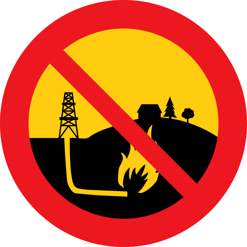 No Gas Sign Png - Fracking Clipart Transparent Png (798x800), Png Download