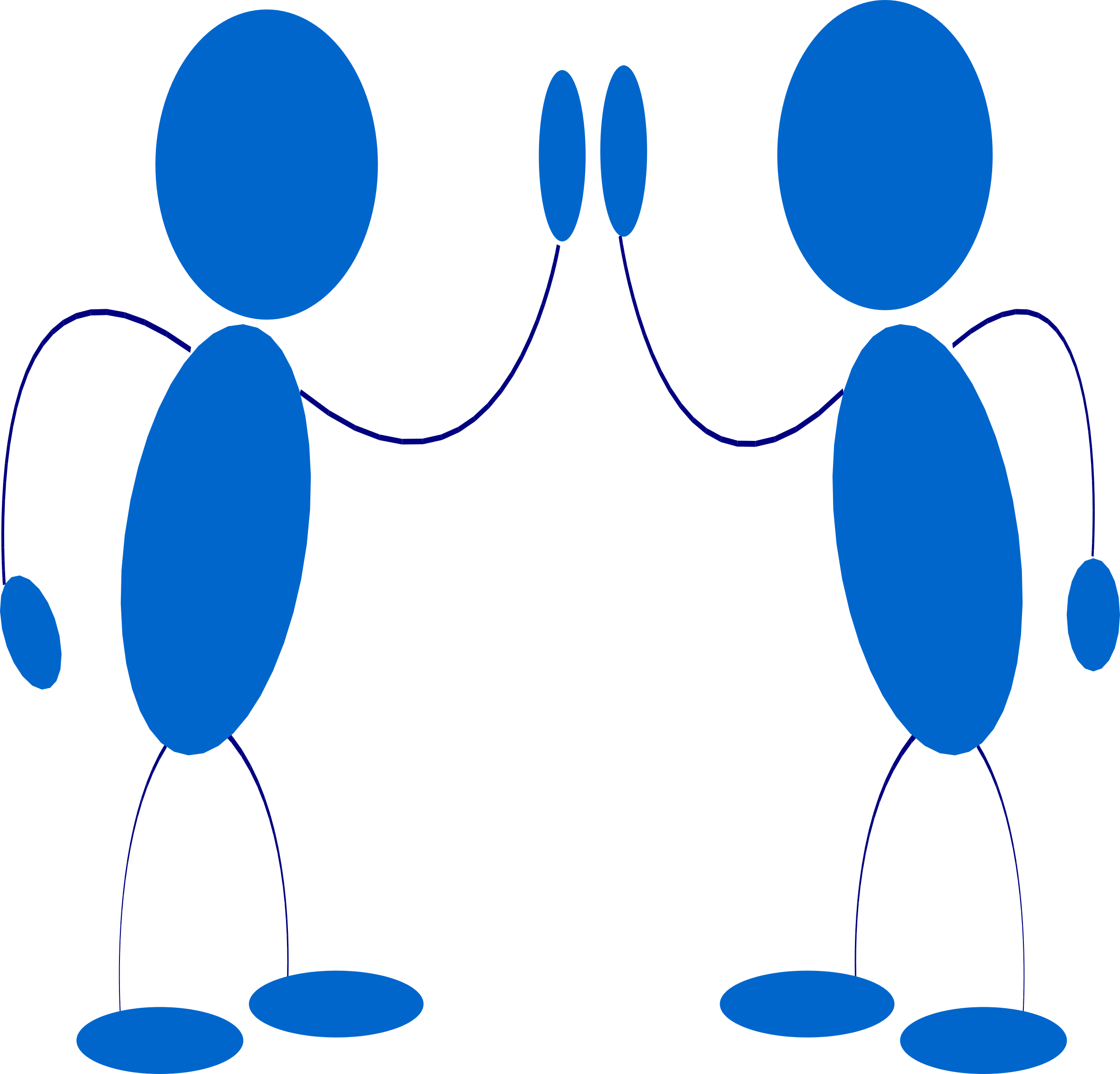 Transparent Funny Thursday Clipart - High Five Clip Art Free - Png Download (2400x2302), Png Download