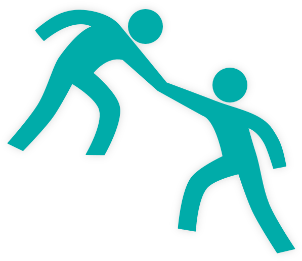 Helping Hand Png Clipart (597x517), Png Download