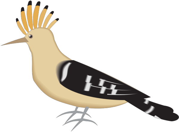 Hoopoe Png Icons - هدهد كليب ارت Clipart (600x600), Png Download