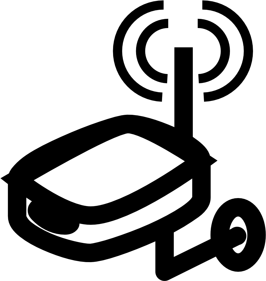 Camera Black And White Wireless Ip Camera Icon Clipart Full