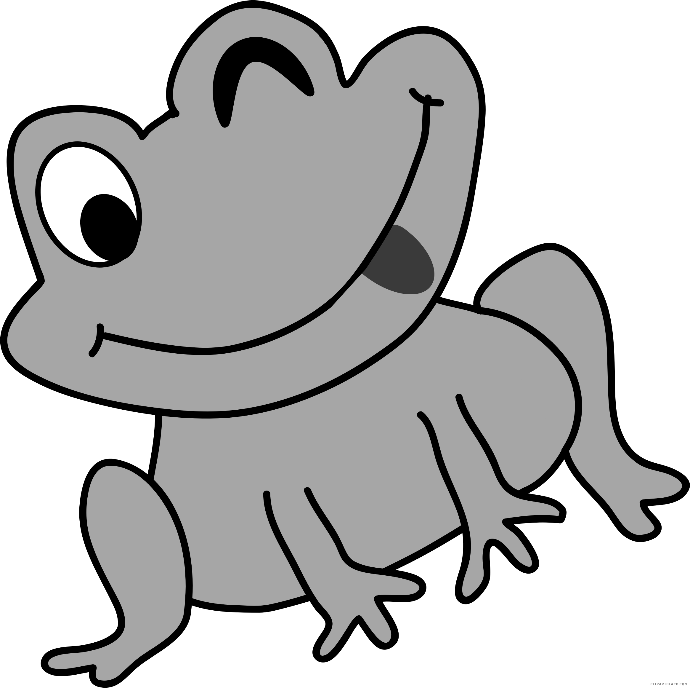 Transparent Frog Clipart - Frog Clipart Png (2330x2321), Png Download